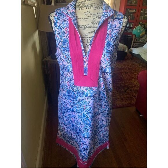 Simply Southern Leaf Print Tunic Dress - Picture 1 of 6